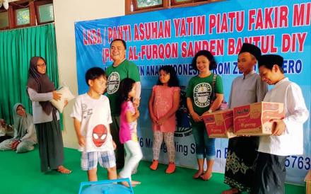 Santunan di Panti Asuhan Al-Furqon Sanden