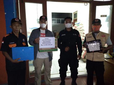 Penyerahan Donasi untuk warga Erupsi Gunung Semeru melalui BPBD Kabupaten Bantul