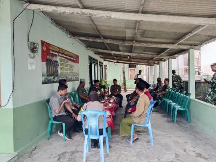 acara selamatan dsn sosialisasi dapur sehat di Komando Rayon Militer 15 Sanden